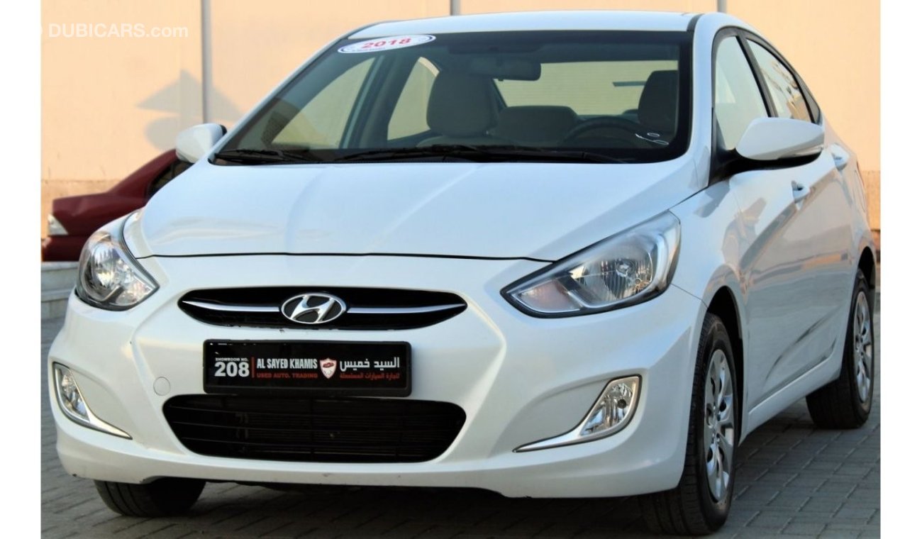 Hyundai Accent Hyundai Accent 2018 GCC in excellent condition without accidents, very clean from inside and outside