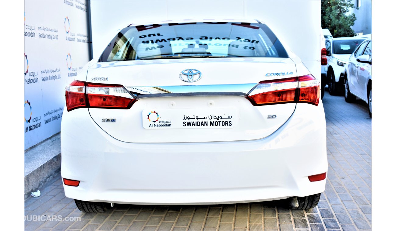 Toyota Corolla 2.0L SE+ 2015 GCC SPECS DEALER WARRANTY