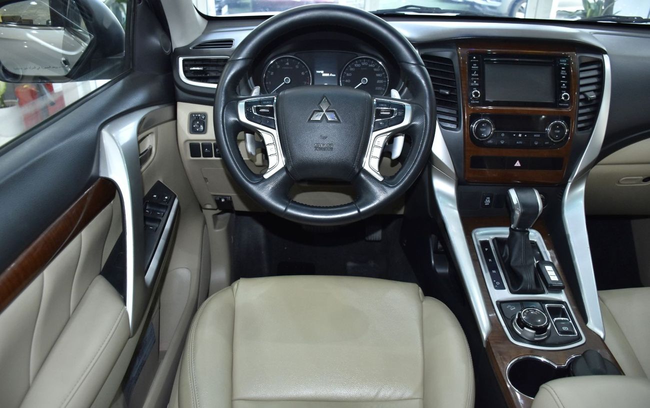 Mitsubishi Montero EXCELLENT DEAL for our Mitsubishi Montero Sport 4WD V6 ( 2017 Model ) in Silver Color GCC Specs