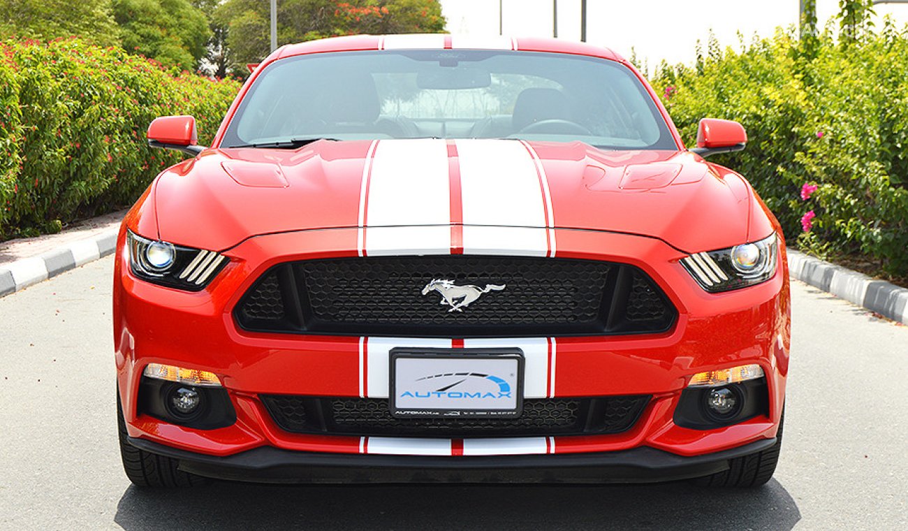 Ford Mustang GT Premium+, 5.0L V8 GCC, 0km with 3 Years or 100K km Warranty and 60K km Service at AL TAYER