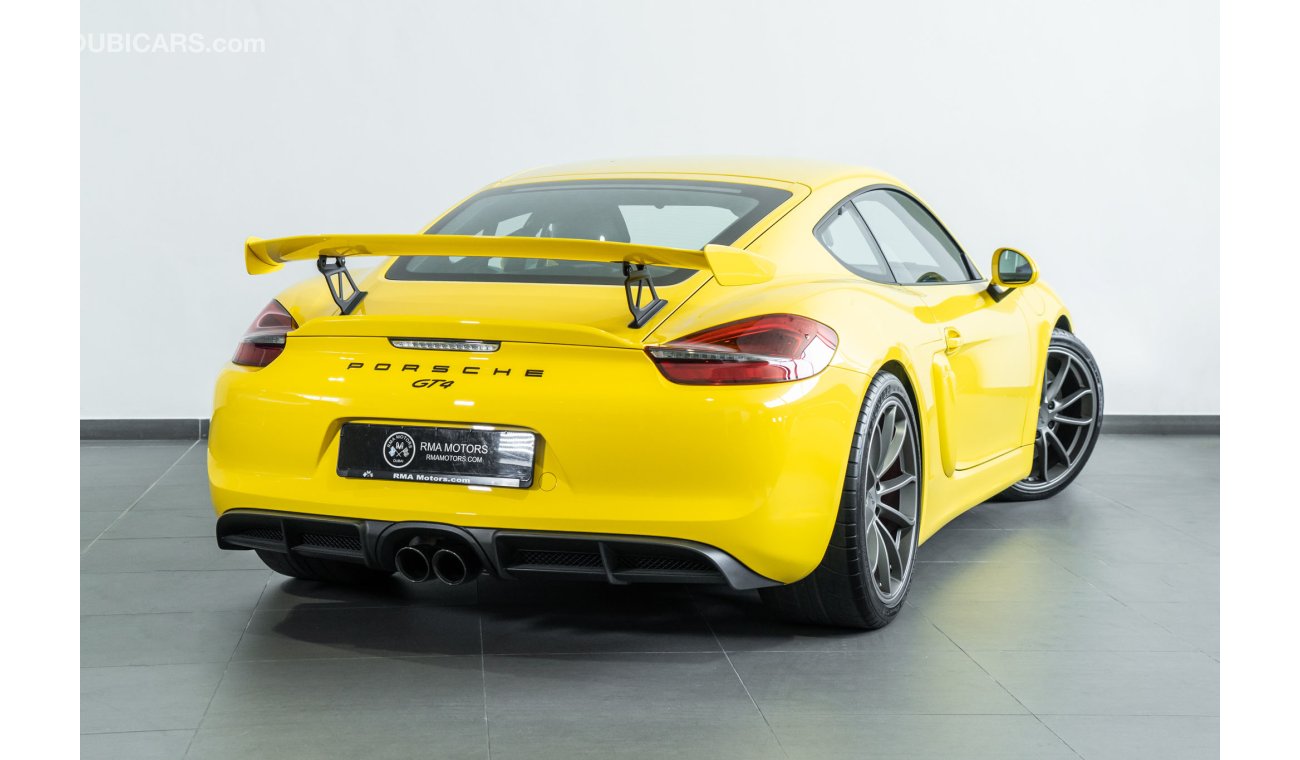 بورش كايمان جي تي ٤ 2016 Porsche Cayman GT4 Full Option Clubsport / Full Porsche Service History & Extended Porsche Warr