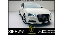 Audi A3 / 30 TFSI / GCC / 2015 / WARRANTY / FSH / 2 KEYS / PERFECT CONDITION / 587 DHS MONTHLY!!!!