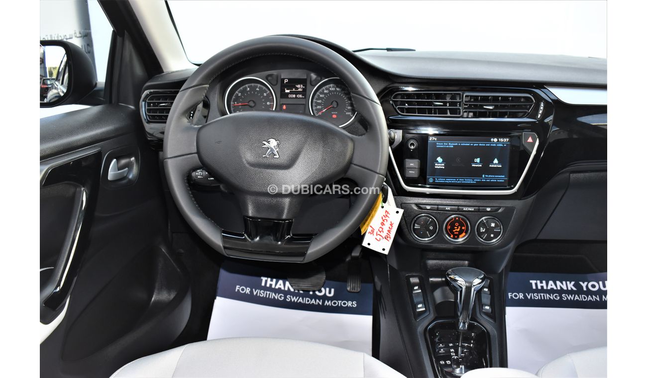 بيجو 301 1.6L LOW MILEAGE ALLURE 2020 GCC SPECS AGENCY WARRANTY UP TO 2025 OR 100000KM