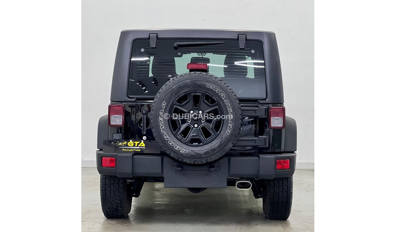 جيب رانجلر انليميتيد ويليز ويلير 2017 Jeep Wrangler Unlimited Willys, Warranty, Service History, GCC