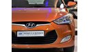 هيونداي فيلوستر ORIGINAL PAINT ( صبغ وكاله ) Hyundai Veloster 2013 Model!! in Orange Color! GCC Specs