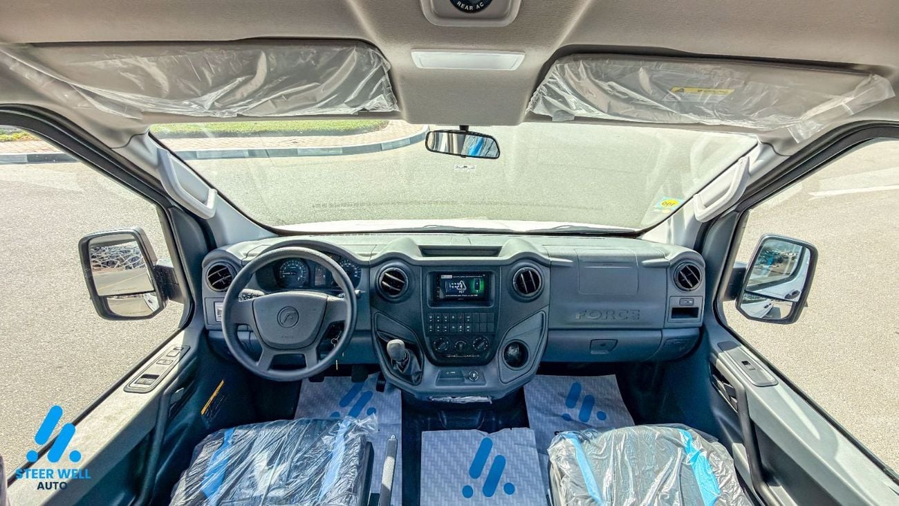 فورس أوربانيا 2026 GCC Specs | 14-Seater | 2.6L Turbo DSL |  High Roof | 5 Speed MT | Passenger Van | For Export