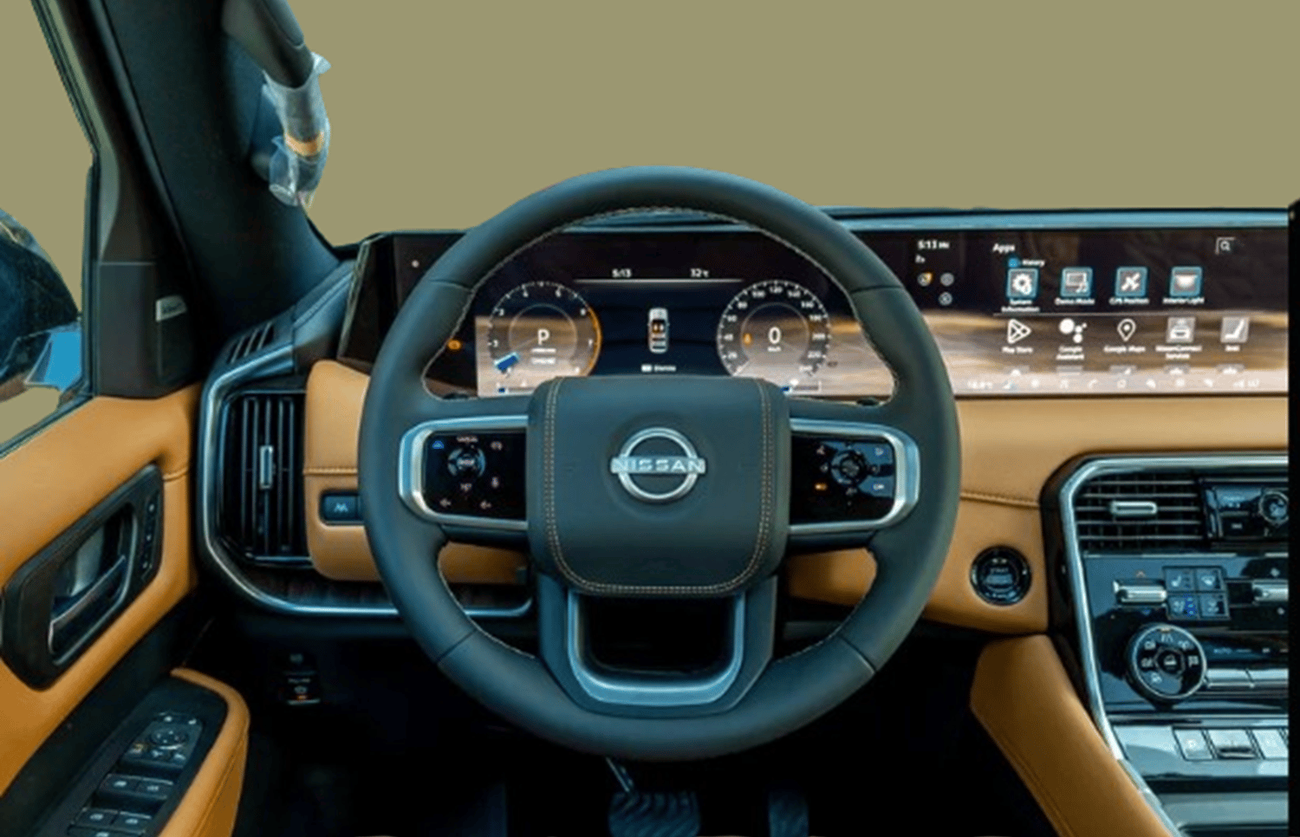 نيسان باترول ECT0136 - 2026 Nissan Patrol LE Platinum Ciry - 3.5L Petrol Auto - Black/Tan