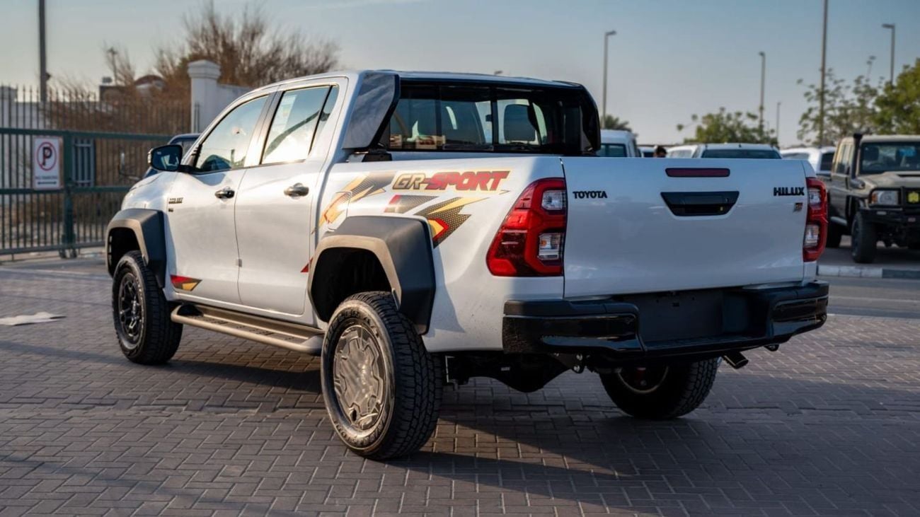 Toyota Hilux GR Sport 4.0L Automatic . Petrol . Pick Up Truck . Four Wheel Drive . 5 Seats . 4 Doors ▾
