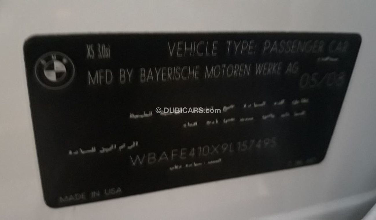 BMW X5 2009 Gulf Specs Car very good condition