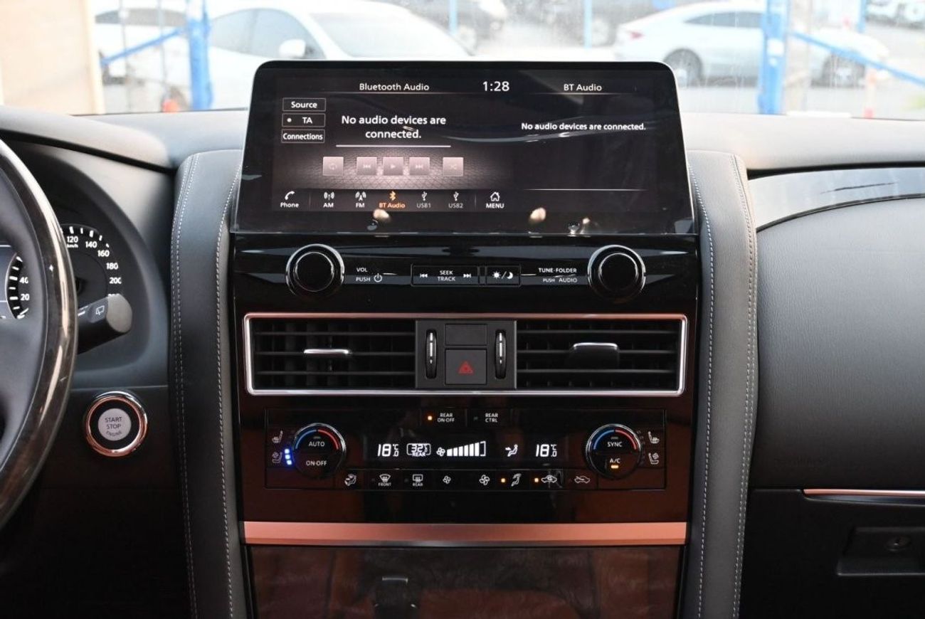 Nissan Patrol Nissan Patrol LE 5.7L V8 Petrol Model 2023 Color White , 360 Camera, Cruiser Control, Memory Driver