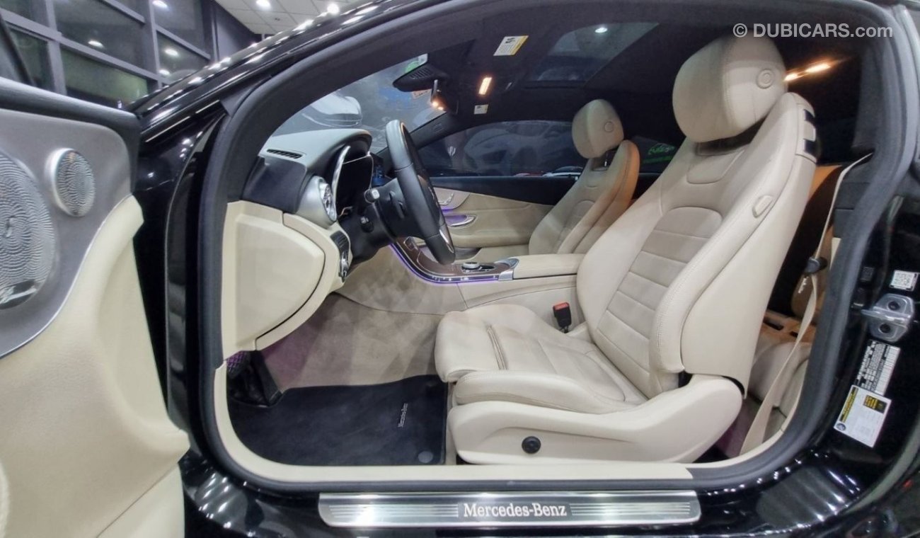 مرسيدس بنز C 300 كوبيه MERCEDES C300 COUPE 2019 IN BEAUTIFUL SHAPE FOR 115K AED