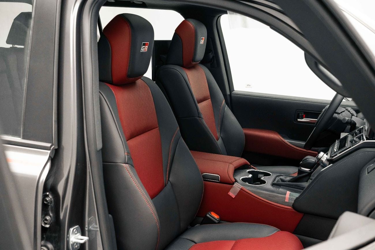 Toyota Land Cruiser GR SPORT LC300 3.3L Grey Metallic Inside GRS Black & Dark Red | Export Only