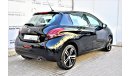 بيجو 208 1.6L GT LINE HATCHBACK LOW MILEAGE 2018 GCC DEALER WARRANTY