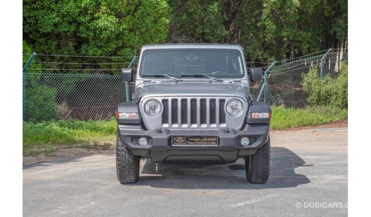 Jeep Wrangler AED 2,154/month 2021 | JEEP WRANGLER UNLIMITED | SPORT GCC | WARRANTY: VALID 25TH DEC 2026 | J37756