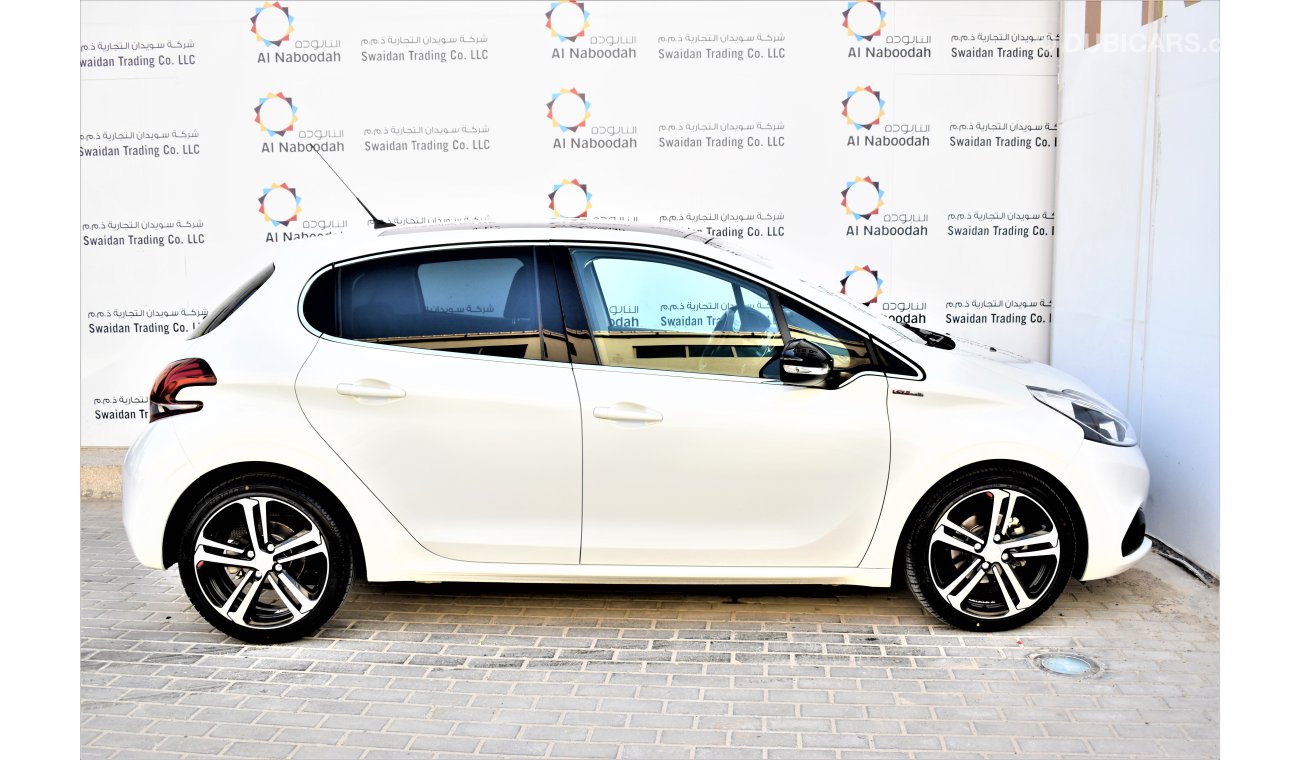 Peugeot 208 1.6 GT LINE 2018 GCC DEALER WARRANTY