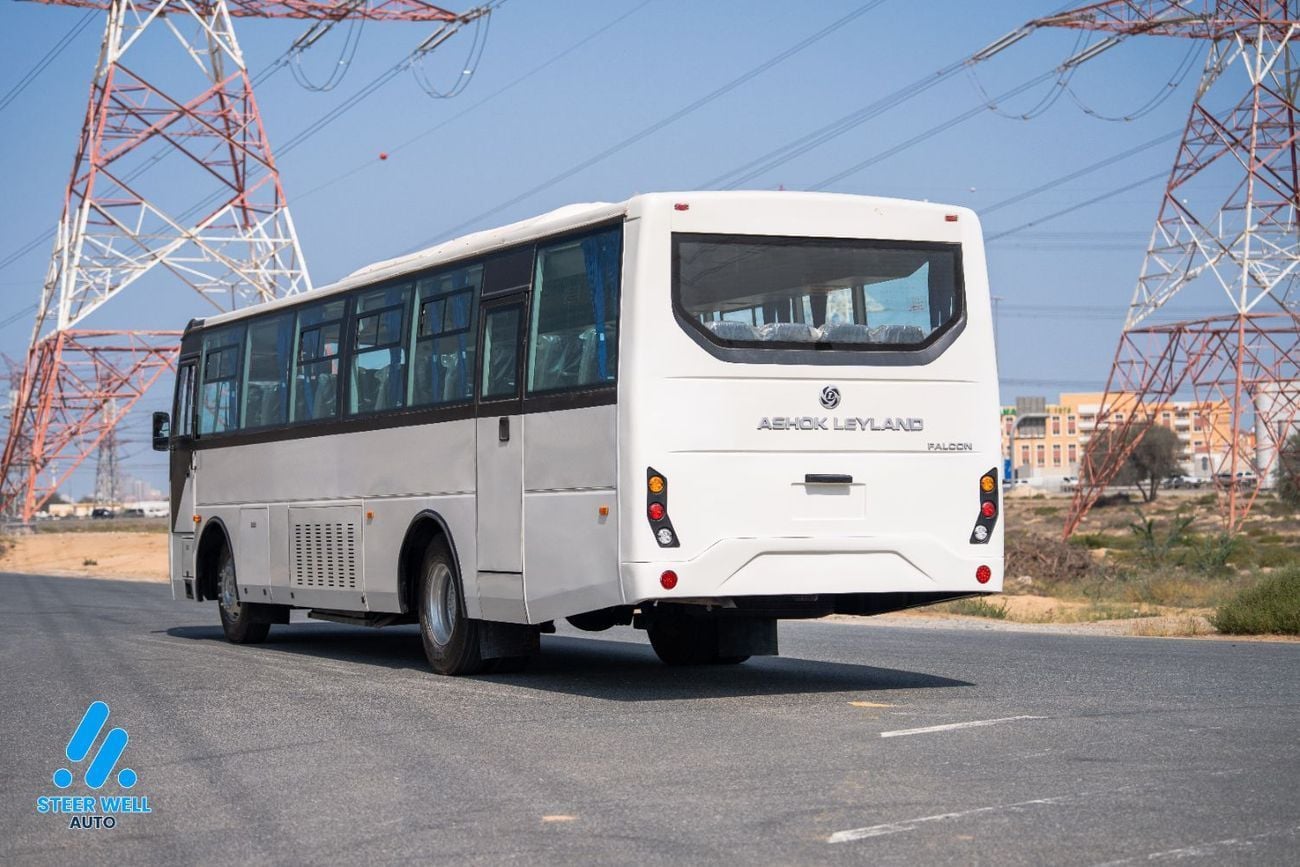 Ashok Leyland Falcon 63+1 Seater Bus 2025  | GCC Specs | 5 Speed-MT | ABS | Heavy Duty Passenger Bus