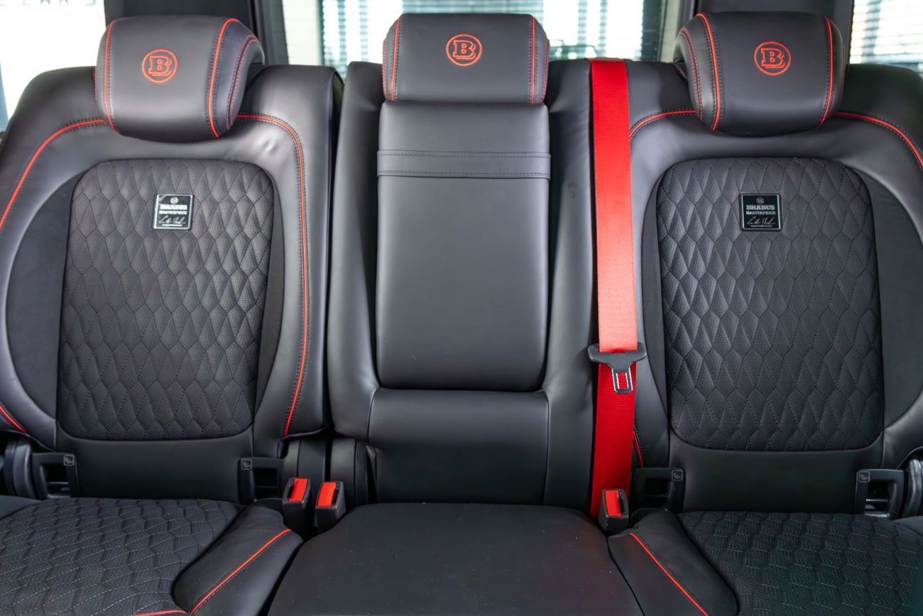 برابوس 900 - مرسيدس-AMG G 63 Brabus 900 Rocket Kit-Masterpiece Interior Black With Red Accents-Full Carbon