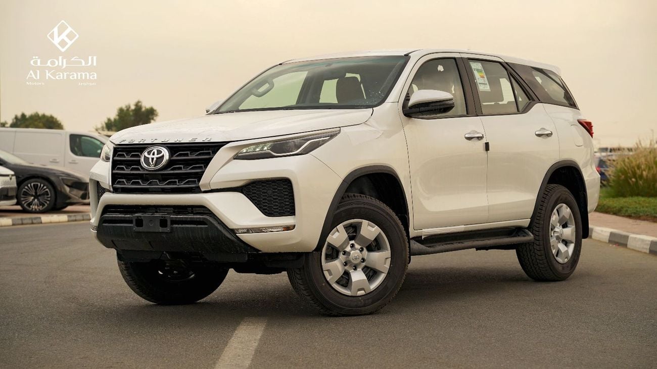 Toyota Fortuner 2.4L DIESEL Engine | 17'Steel Wheels with Cover | 8" DISPLAY AUDIO | GCC Specs
