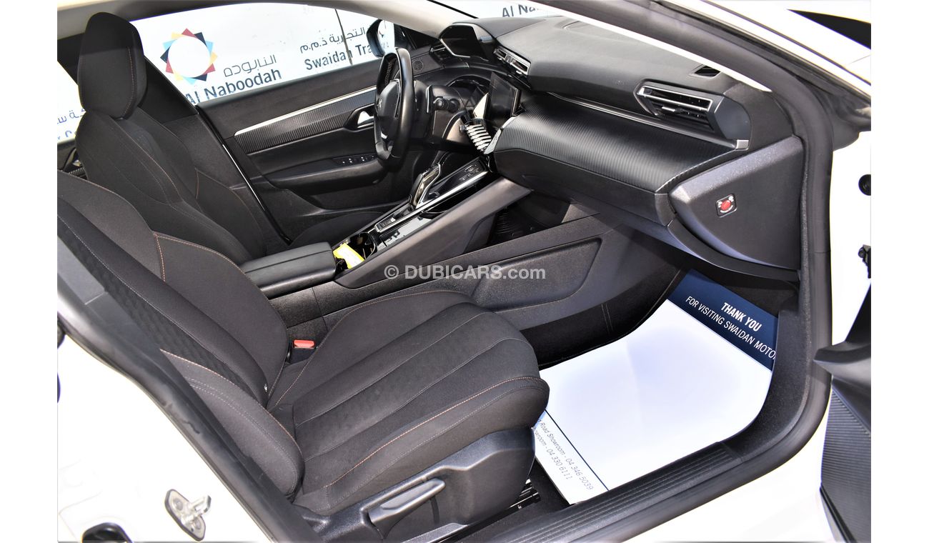 Peugeot 508 AED 1370 PM | 1.6L R8 ACTIVE GCC DEALER WARRANTY