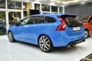 Volvo V60 EXCELLENT DEAL for our Volvo V60 Polestar T6 ( 2016 Model ) in Blue Color GCC Specs