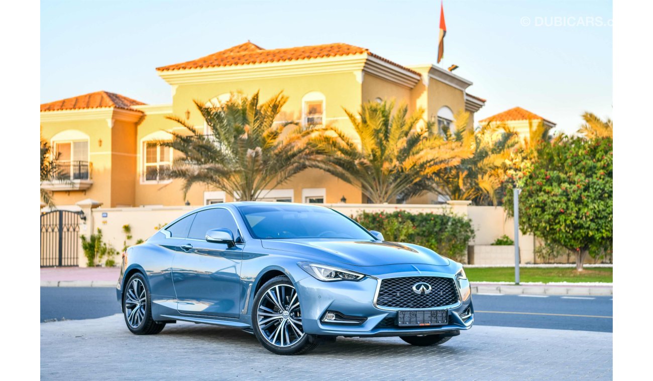 Infiniti Q60 2018 Coupe - Agency Warranty & Service Contract! - AED 2,428 PM! - 0% DP