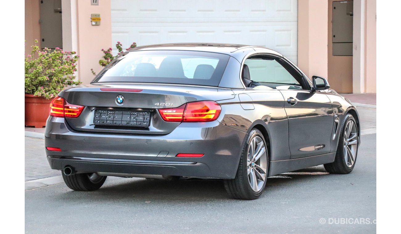 BMW 420i i Convertible 2016 GCC under Warranty with Zero Down-Payment.