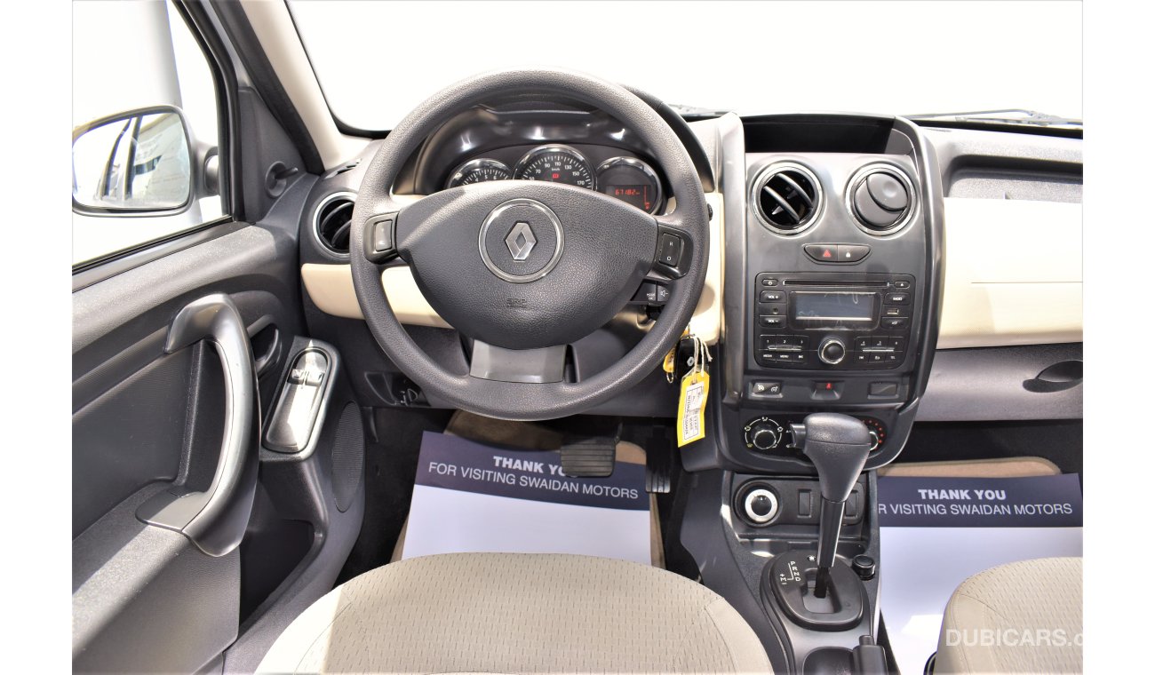 رينو داستر AED 740 PM | 0% DP | 2.0L PE 4WD DEALER WARRANTY