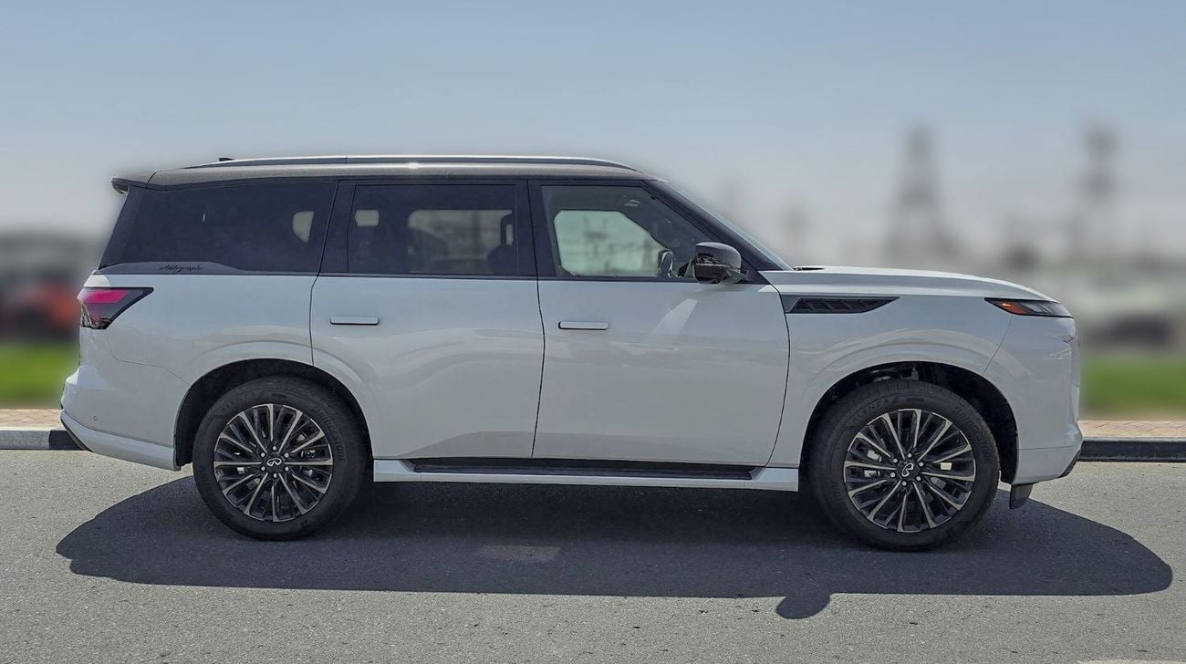 إنفينيتي QX80 AUTOGRAPH CAPTAIN CHAIRS 2026 Infiniti QX80 3.5L AT Petrol with Captain Seat (White-Red)