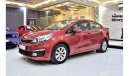 Kia Rio EXCELLENT DEAL for our KIA Rio ( 2016 Model ) in Red Color GCC Specs