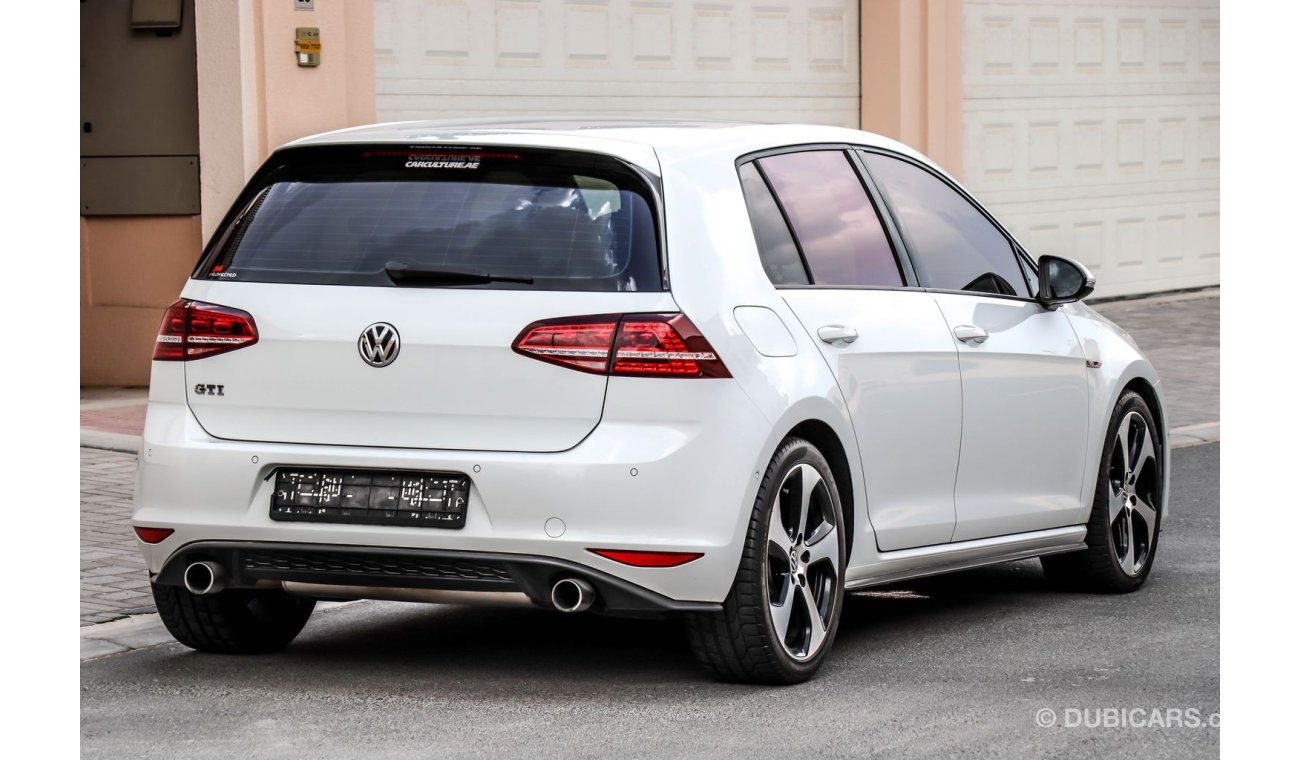 Volkswagen Golf GTI (Full option) 2016 ( SUMMER OFFER) GCC under Warranty with Zero Down-Payment.