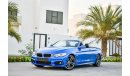 BMW 440i M Sport - Warranty and Service Contract! - GCC - AED 3,310 PER MONTH - 0% DOWNPAYMENT