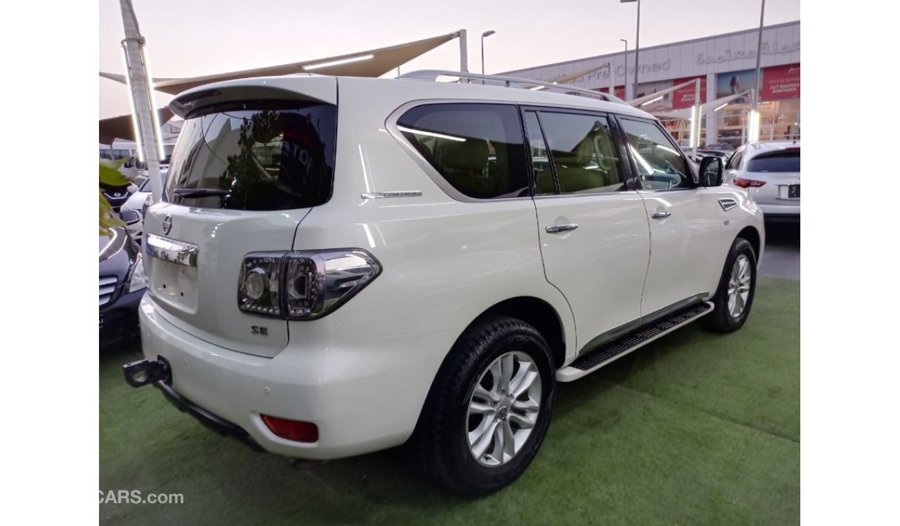 Nissan Patrol Gulf 2012 number one, leather hatch, sensors, alloy wheels, cruise control, and a rear camera that d