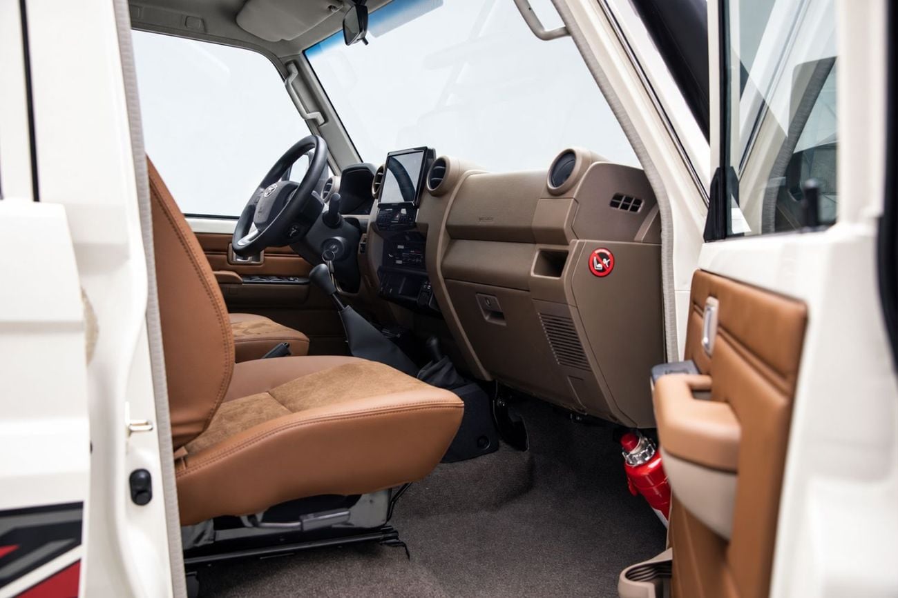 Toyota Land Cruiser 70 LC76 LX Hardtop 2.8L - White Inside Saddle Tan | Export Only