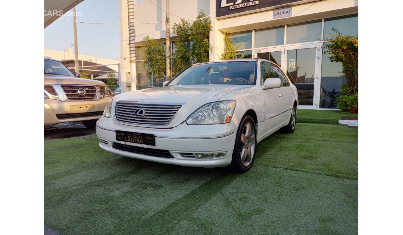 Lexus LS 430 American import white color inside beige 1/2 ultra full option slot leather alloy wheels wood sensor