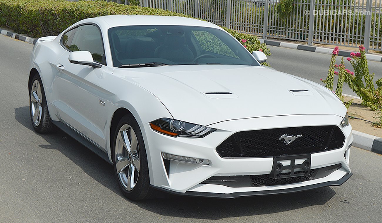 Ford Mustang 2019 GT Premium 5.0 V8 GCC, 0km w/ 3Yrs or 100K km Warranty + 60K km Service @ Al Tayer