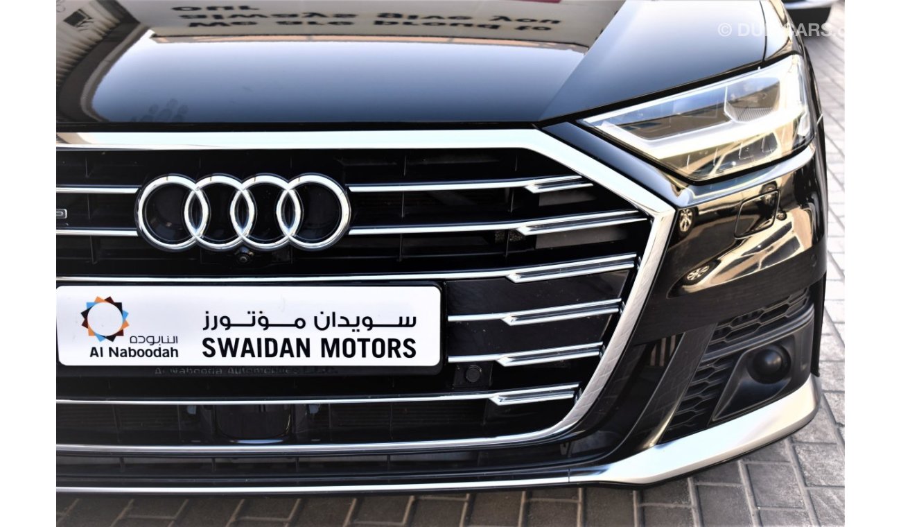 أودي A8 L AED 4898 PM | 4.0L 60TFSI 4WD V8 GCC AGENCY WARRANTY UP TO 2025 OR UNLIMITED KM