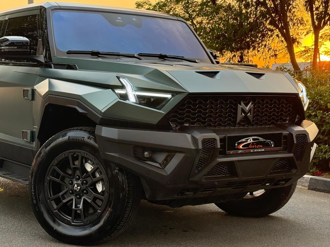 دونج فينج إم هيرو 917 DONGFENG M-HERO 01 2025 GCC 800 HP 1.5L HYBRID ( PLUG-IN ) MATT GREEN SUSPENSION LIFTER WARRANTY 5Y