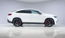 Mercedes-Benz GLE 63 S AMG Coupe - AED 6,424 P/M - 2 Years Warranty