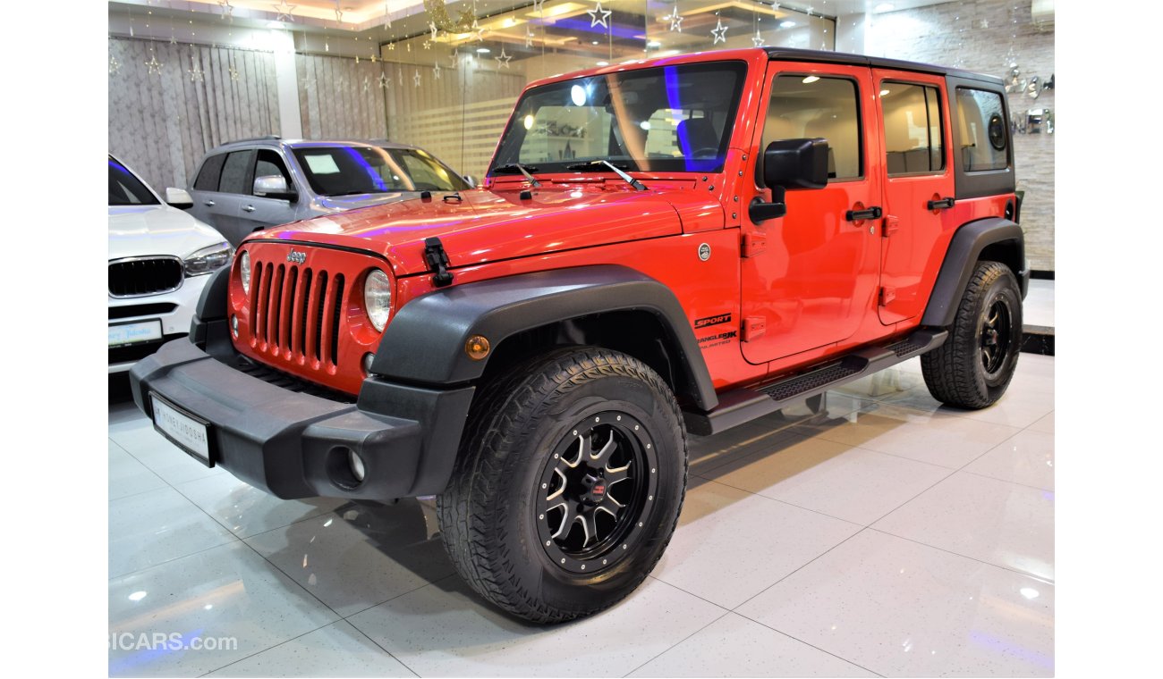 Jeep Wrangler OFF ROAD READY for our ORIGINAL PAINT ( صبغ وكاله ) Jeep Wrangler JK Unlimited Sport 2018 Model! GCC