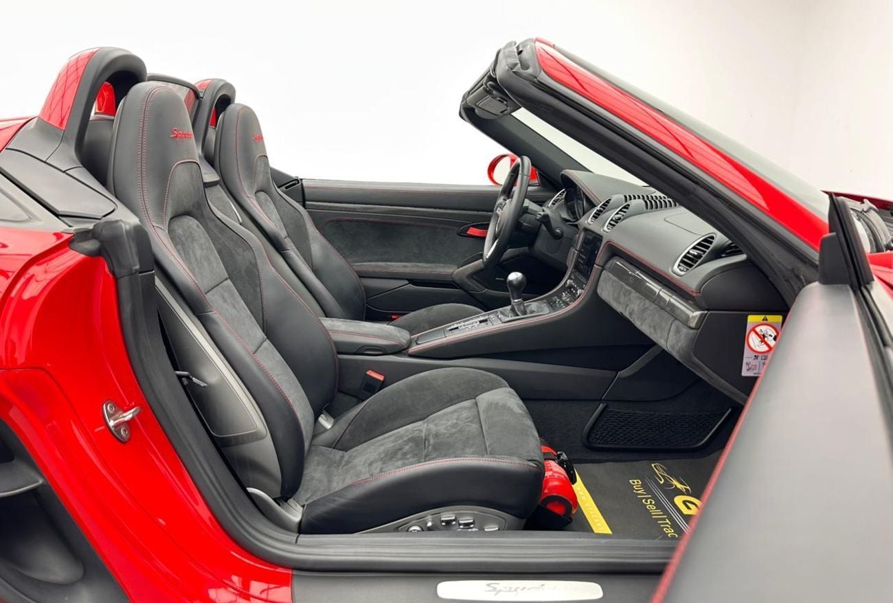 Porsche 718 Spyder 2020 Porsche 718 Spyder, 2028 Porsche Warranty, Porsche Full Service History, GCC