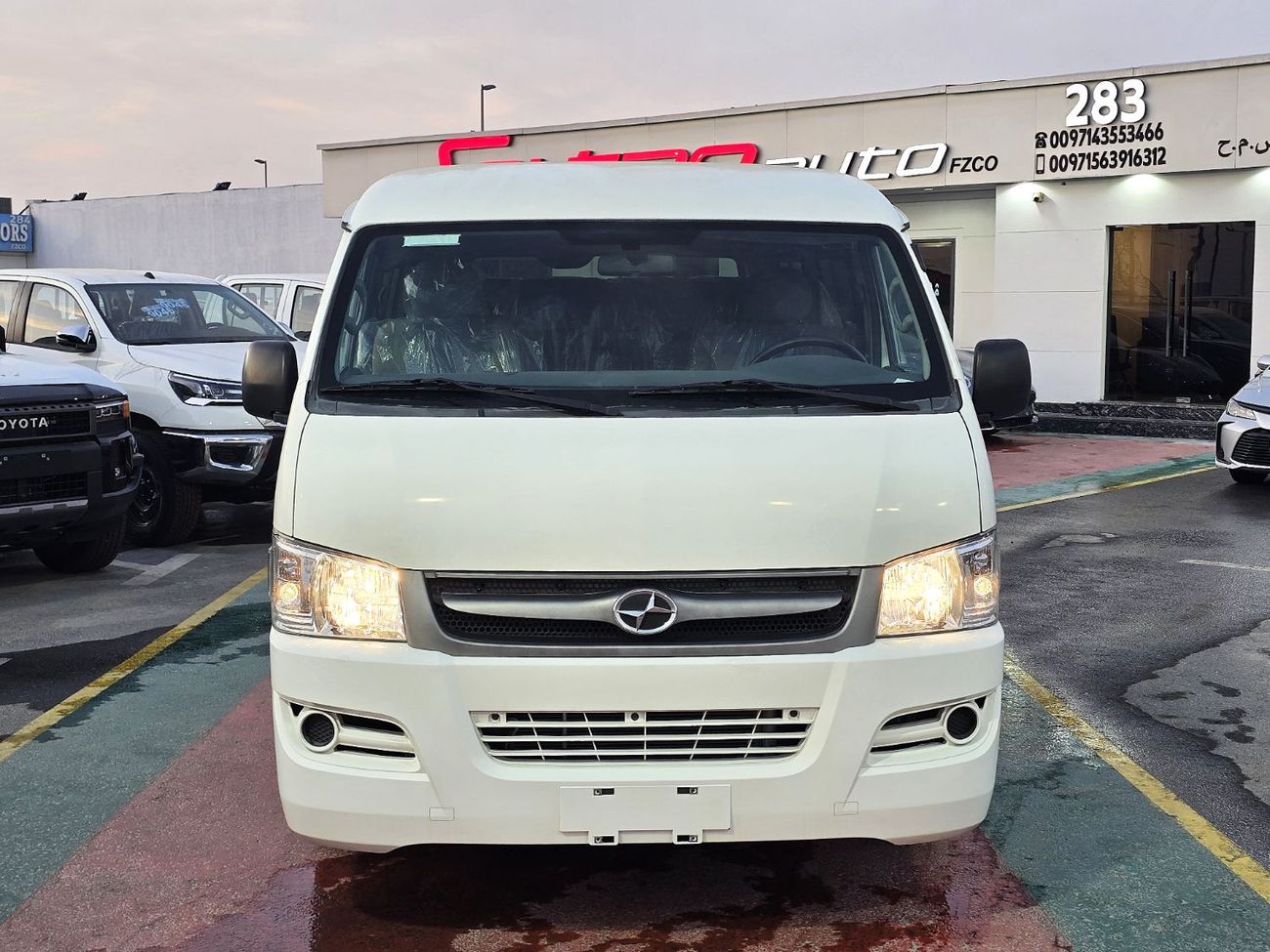 جويلونغ A4 JOYLONG A4 Bus 2.5L V4 Diesel 15 Seats   White color 2023 Model