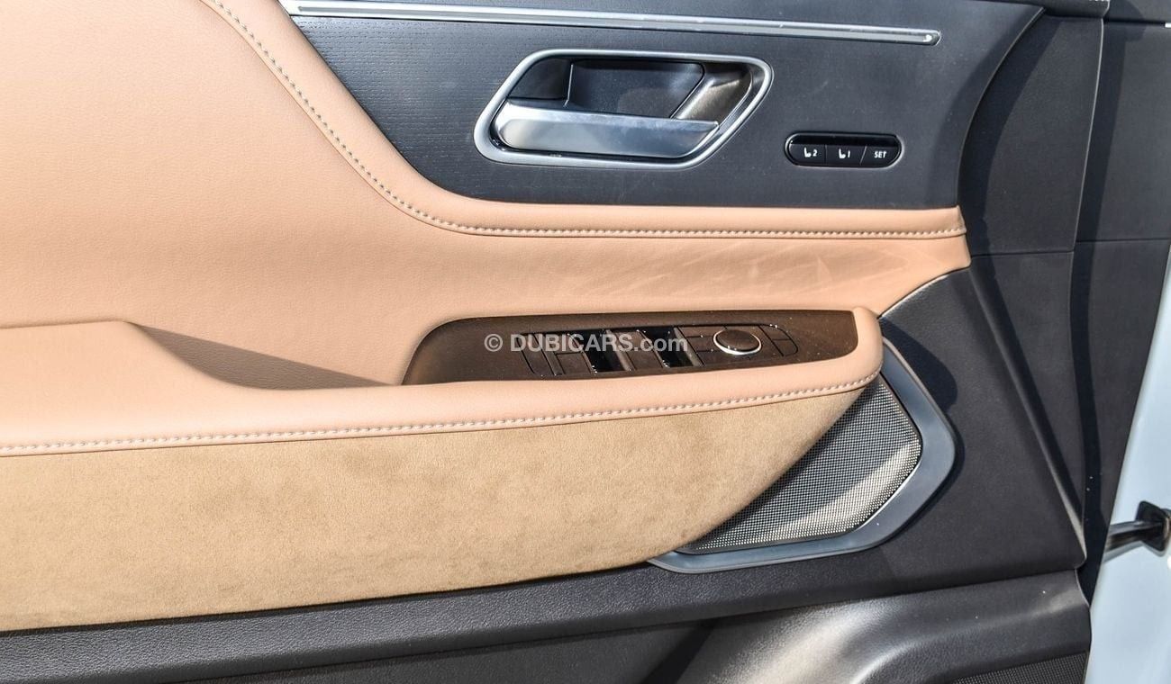 Infiniti QX80 3.5TT 2025 Infiniti QX80  Automatic transmission 6 cylinder engine 22″ wheels  tan interior