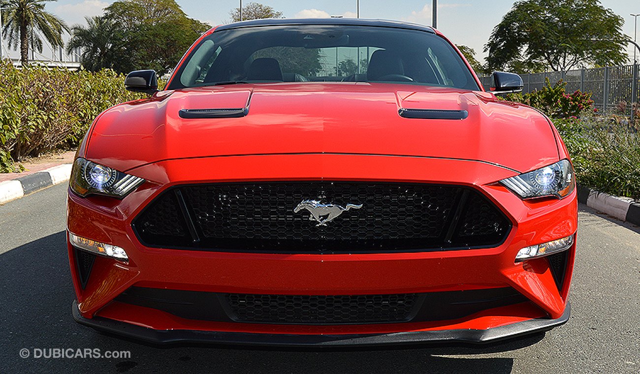 Ford Mustang 2019 GT Premium, 5.0 V8 GCC, 0km w/ 3Yrs or 100K km WTY + 60K km SERV at Al Tayer