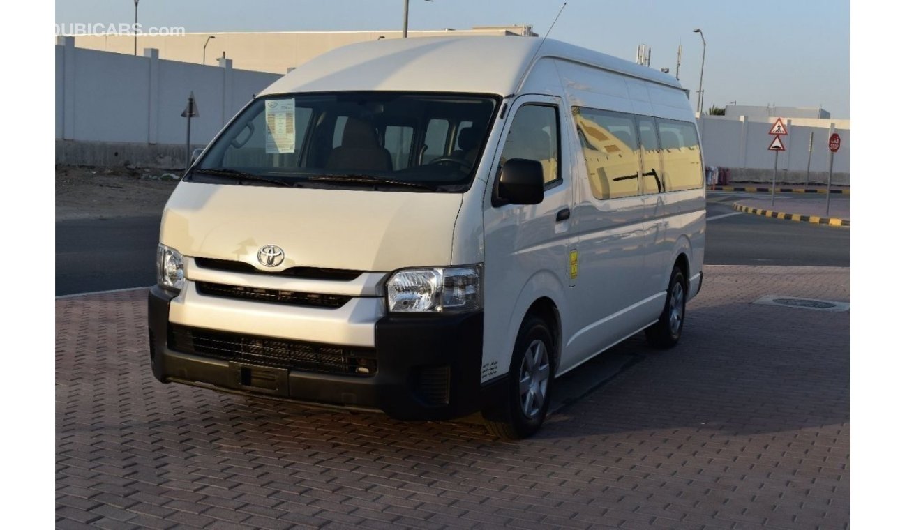 تويوتا هاياس 2017 | TOYOTA HIACE | HIGH ROOF | 13-SEATER 4-DOORS | GCC | VERY WELL-MAINTAINED | SPEC