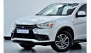 Mitsubishi ASX EXCELLENT DEAL for our Mitsubishi ASX ( 2019 Model ) in White Color GCC Specs