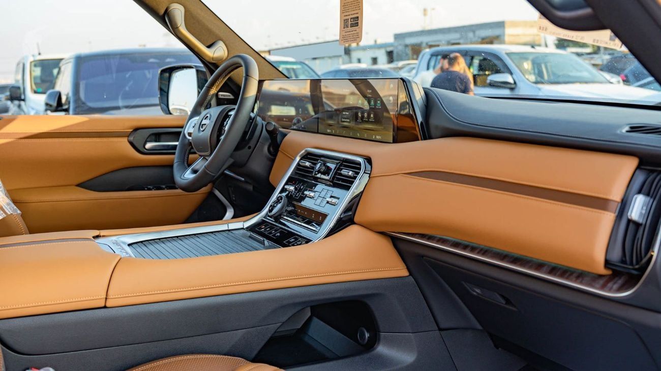 نيسان باترول 2026 Nissan Patrol 3.5L Petrol AT LE Platinum Twin Turbo (Black - Beige) (Export Only)