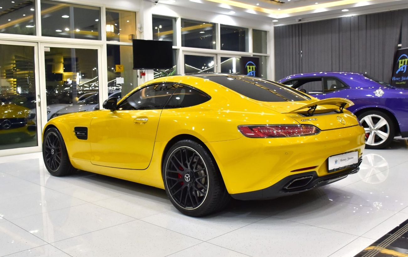 Mercedes Benz AMG GT EXCELLENT DEAL for our Mercedes Benz AMG GTs ( 2015 Model ) in Yellow Color GCC Specs