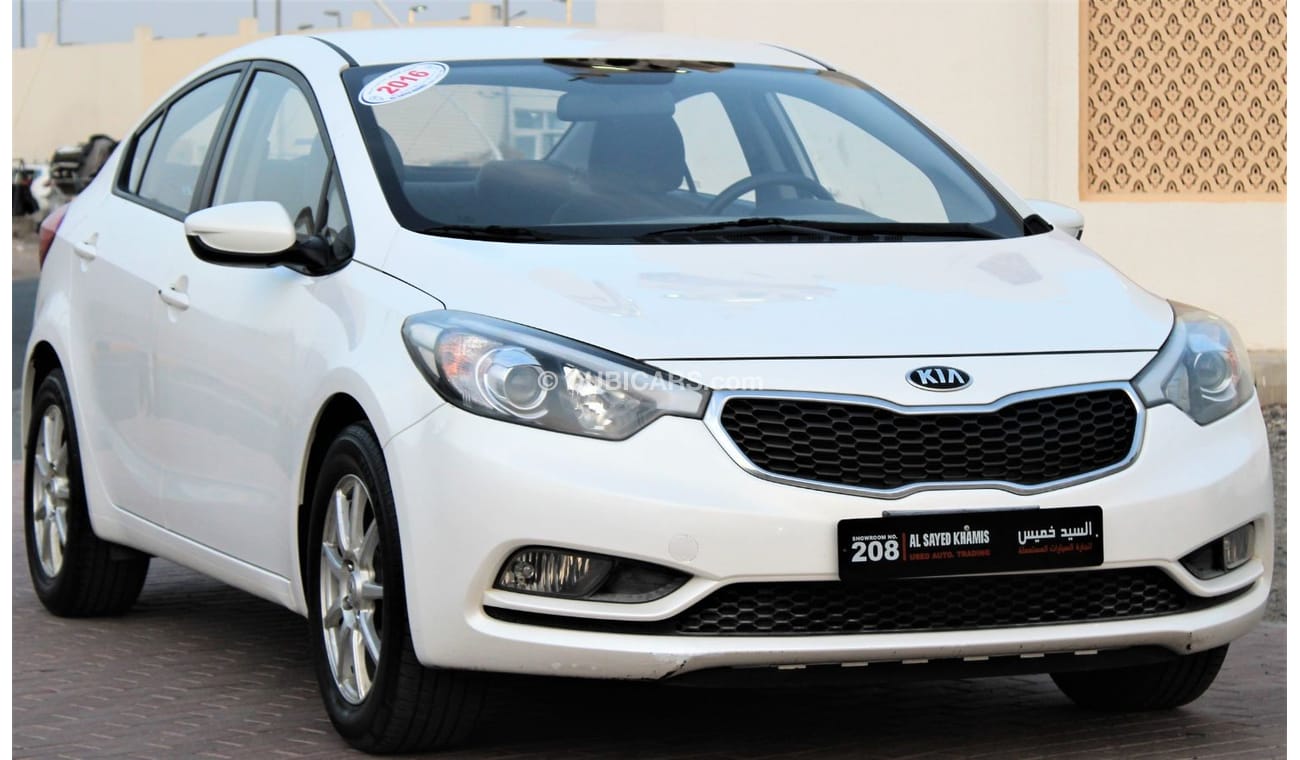 Kia Cerato Kia Cerato 2016 GCC No. 2 in excellent condition without accidents, very clean from inside and outsi