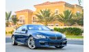 BMW 640i M Kit Gran Coupe - Fully Loaded! - Impeccable Condition! - Only AED 2,037 Per Month! - 0% DP