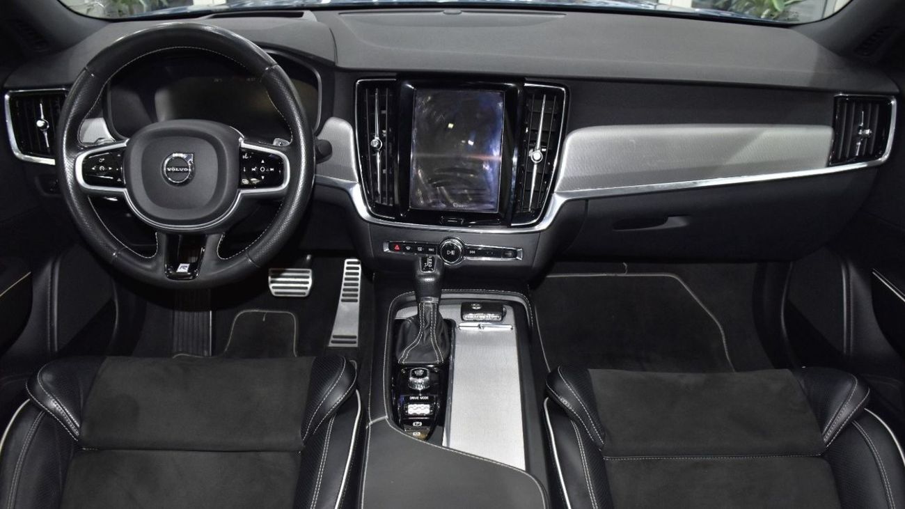 Volvo S90 EXCELLENT DEAL for our Volvo S90 T6 R- Design AWD ( 2018 Model ) in Blue Color GCC Specs